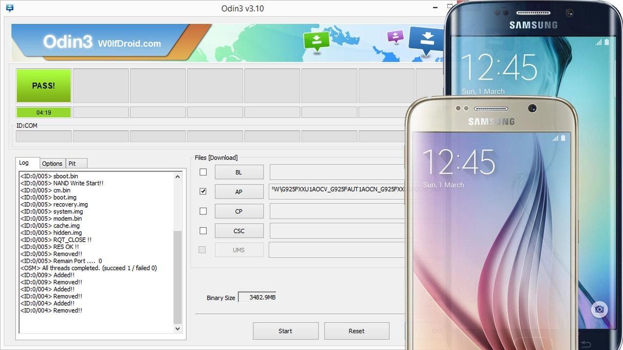 Flash firmware Samsung Galaxy S6